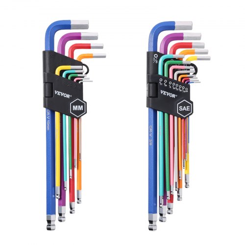 ProFix 18-Piece Long-Arm Metric Hex Key Set, 1.5–10 mm