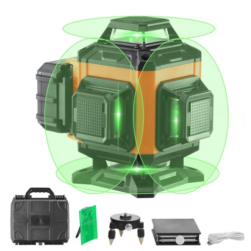 ProFix Cross-Line Laser Level, 3 Lines with Magnetic Bracket