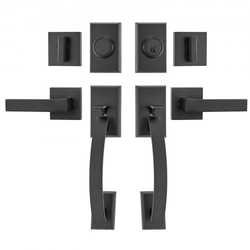 ProFix Lever Latch and Lock Door Handle Set, 8 mm Spindle